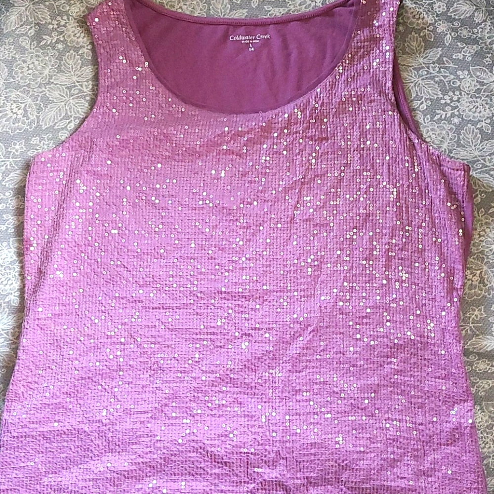 Women's sequin tank